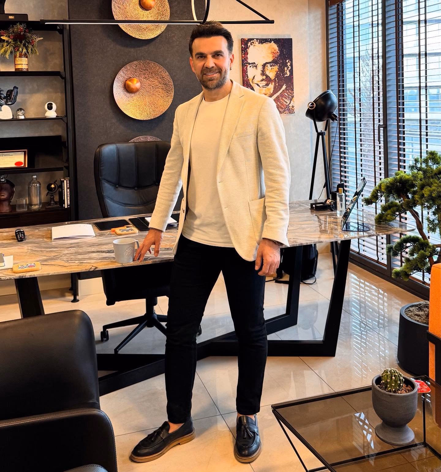 Op. Dr. Serdar Başer in his consultation room in Ankara